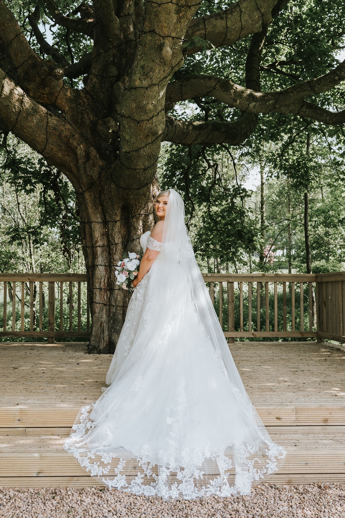 Bridal alteration in progress